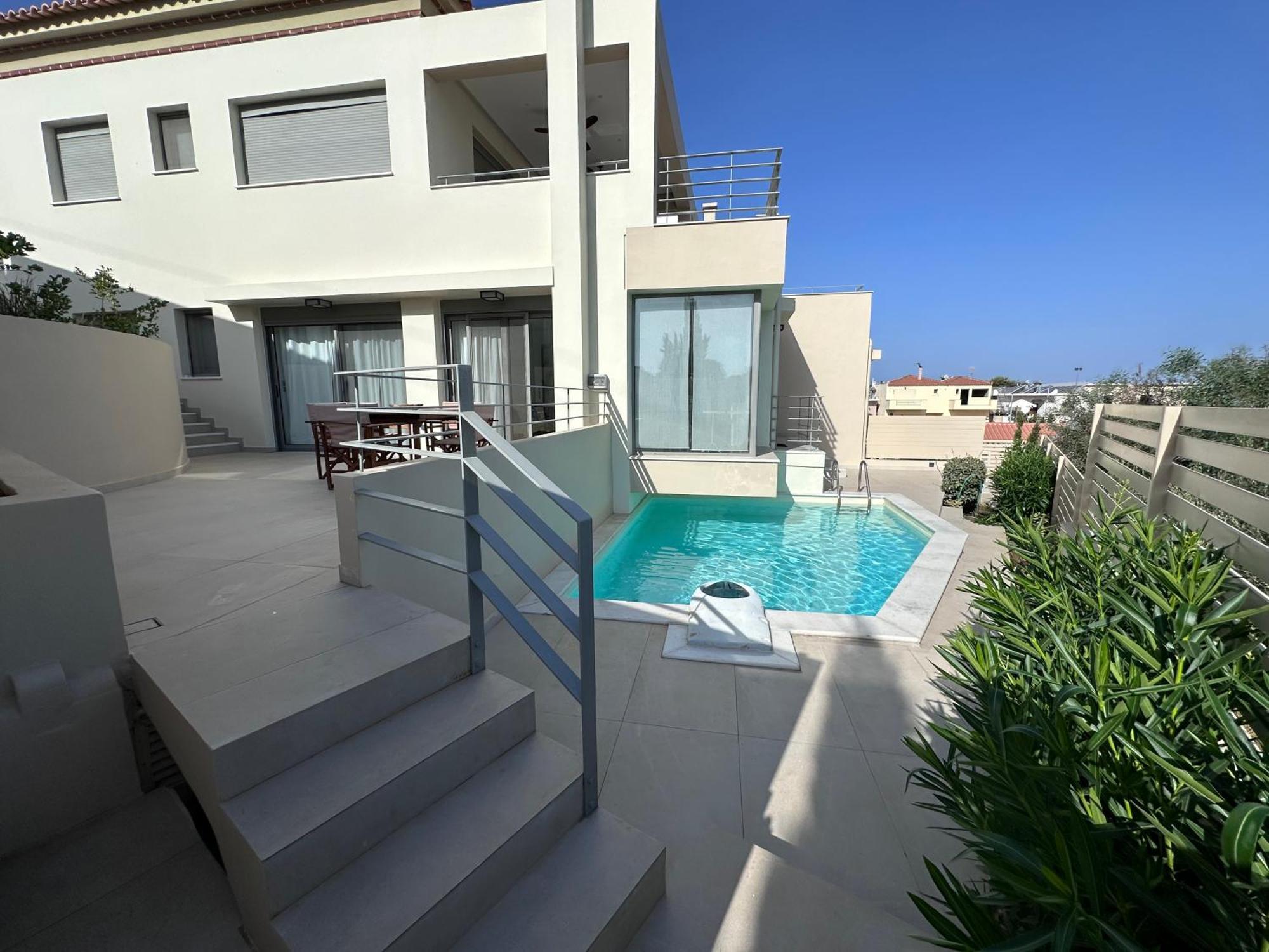 Rvg Rania House With Pool Apartman Pórto Héli Kültér fotó